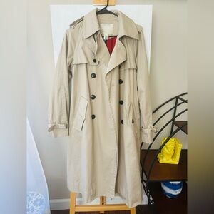 NWT Marc Jacobs Trench Coat with American Flag Inspired Lining, Small